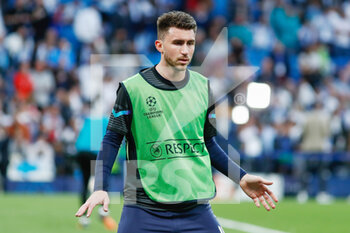 2022-05-04 - Aymeric Laporte of Manchester City warms up during the UEFA Champions League, Semi-finals, 2nd leg football match between Real Madrid and Manchester City on May 4, 2022 at the Santiago Bernabeu Stadium in Madrid, Spain - REAL MADRID VS MANCHESTER CITY - UEFA CHAMPIONS LEAGUE - SOCCER