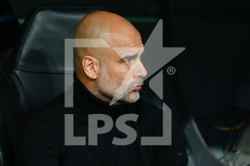 2022-05-04 - Pep Guardiola, head coach of Manchester City during the UEFA Champions League, Semi-finals, 2nd leg football match between Real Madrid and Manchester City on May 4, 2022 at the Santiago Bernabeu Stadium in Madrid, Spain - REAL MADRID VS MANCHESTER CITY - UEFA CHAMPIONS LEAGUE - SOCCER