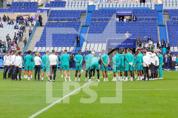 2022-05-27 - Real Madrid during the training of the teams ahead of the UEFA Champions League Final football match on May 27, 2022 at Stade de France in Saint-Denis near Paris, France - FOOTBALL - CHAMPIONS LEAGUE - FINAL - TRAINING - UEFA CHAMPIONS LEAGUE - SOCCER