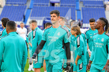 2022-05-27 - Thibaut Courtois of Real Madrid during the training of the teams ahead of the UEFA Champions League Final football match on May 27, 2022 at Stade de France in Saint-Denis near Paris, France - FOOTBALL - CHAMPIONS LEAGUE - FINAL - TRAINING - UEFA CHAMPIONS LEAGUE - SOCCER