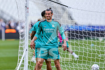 2022-05-27 - Gareth Bale (18) of Real Madrid during the training of the teams ahead of the UEFA Champions League Final football match on May 27, 2022 at Stade de France in Saint-Denis near Paris, France - FOOTBALL - CHAMPIONS LEAGUE - FINAL - TRAINING - UEFA CHAMPIONS LEAGUE - SOCCER