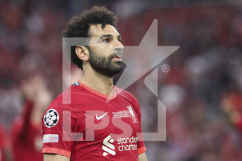 2022-05-28 - Mohamed Salah of Liverpool during the UEFA Champions League Final football match between Liverpool FC and Real Madrid CF on May 28, 2022 at Stade de France in Saint-Denis near Paris, France - FOOTBALL - CHAMPIONS LEAGUE - FINAL - LIVERPOOL V REAL MADRID - UEFA CHAMPIONS LEAGUE - SOCCER