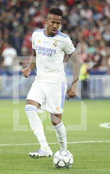 2022-05-28 - Eder Militao of Real Madrid during the UEFA Champions League Final football match between Liverpool FC and Real Madrid CF on May 28, 2022 at Stade de France in Saint-Denis near Paris, France - FOOTBALL - CHAMPIONS LEAGUE - FINAL - LIVERPOOL V REAL MADRID - UEFA CHAMPIONS LEAGUE - SOCCER