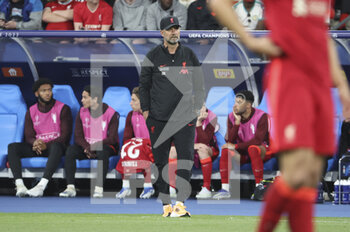 2022-05-28 - Coach of Liverpool Jurgen Klopp during the UEFA Champions League Final football match between Liverpool FC and Real Madrid CF on May 28, 2022 at Stade de France in Saint-Denis near Paris, France - FOOTBALL - CHAMPIONS LEAGUE - FINAL - LIVERPOOL V REAL MADRID - UEFA CHAMPIONS LEAGUE - SOCCER
