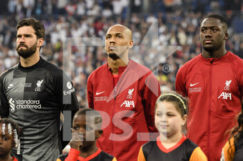 2022-05-28 - PARIS, FRANCE - MAY 28: Fabinho Tavares of Liverpool C) getting into the field during the UEFA Champions League final match between Liverpool FC and Real Madrid at Stade de France on May 28, 2022 in Paris, France. - LIVERPOOL FC V REAL MADRID - UEFA CHAMPIONS LEAGUE FINAL 2021/22 - UEFA CHAMPIONS LEAGUE - SOCCER