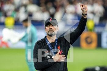 2022-05-28 - PARIS, FRANCE - MAY 28: Liverpool Head Coach Jurgen Klopp was crushed after been defeated Real Madrid during the UEFA Champions League final match between Liverpool FC and Real Madrid at Stade de France on May 28, 2022 in Paris, France. - LIVERPOOL FC V REAL MADRID - UEFA CHAMPIONS LEAGUE FINAL 2021/22 - UEFA CHAMPIONS LEAGUE - SOCCER