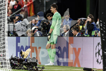 2022-05-28 - PARIS, FRANCE - MAY 28: Goalkeeper Thibaut Courtois of Real Madrid CF during the UEFA Champions League final match between Liverpool FC and Real Madrid at Stade de France on May 28, 2022 in Paris, France. - LIVERPOOL FC V REAL MADRID - UEFA CHAMPIONS LEAGUE FINAL 2021/22 - UEFA CHAMPIONS LEAGUE - SOCCER