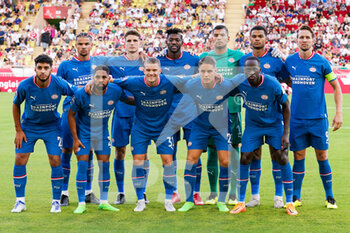 2022-08-02 - Team of PSV Eindhoven during the UEFA Champions League, third qualifying round football match between AS Monaco and PSV Eindhoven on August 2, 2022 at Stade Louis II in Monaco, Monaco - FOOTBALL - CHAMPIONS LEAGUE - MONACO V PSV EINDHOVEN - UEFA CHAMPIONS LEAGUE - SOCCER