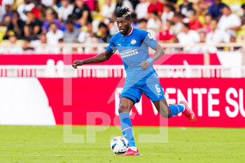 2022-08-02 - Ibrahim Sangare of PSV Eindhoven during the UEFA Champions League, third qualifying round football match between AS Monaco and PSV Eindhoven on August 2, 2022 at Stade Louis II in Monaco, Monaco - FOOTBALL - CHAMPIONS LEAGUE - MONACO V PSV EINDHOVEN - UEFA CHAMPIONS LEAGUE - SOCCER