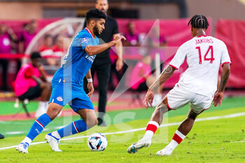 2022-08-02 - Ismael Saibari of PSV Einhoven during the UEFA Champions League, third qualifying round football match between AS Monaco and PSV Eindhoven on August 2, 2022 at Stade Louis II in Monaco, Monaco - FOOTBALL - CHAMPIONS LEAGUE - MONACO V PSV EINDHOVEN - UEFA CHAMPIONS LEAGUE - SOCCER