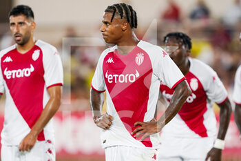 2022-08-02 - Ismail Jakobs of AS Monaco during the UEFA Champions League, third qualifying round football match between AS Monaco and PSV Eindhoven on August 2, 2022 at Stade Louis II in Monaco, Monaco - FOOTBALL - CHAMPIONS LEAGUE - MONACO V PSV EINDHOVEN - UEFA CHAMPIONS LEAGUE - SOCCER