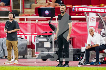 2022-08-02 - Coach Ruud van Nistelrooy of PSV Eindhoven during the UEFA Champions League, third qualifying round football match between AS Monaco and PSV Eindhoven on August 2, 2022 at Stade Louis II in Monaco, Monaco - FOOTBALL - CHAMPIONS LEAGUE - MONACO V PSV EINDHOVEN - UEFA CHAMPIONS LEAGUE - SOCCER