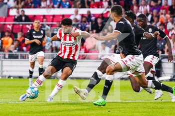 2022-08-09 - Ismael Saibari of PSV Eindhoven during the UEFA Champions League, Third qualifying round, 2nd leg football match between PSV Eindhoven and AS Monaco on August 9, 2022 at Philips Stadion in Eindhoven, Netherlands - FOOTBALL - CHAMPIONS LEAGUE - PSV EINDHOVEN V MONACO - UEFA CHAMPIONS LEAGUE - SOCCER