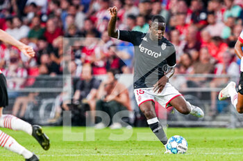 2022-08-09 - Eliot Matazo of AS Monaco during the UEFA Champions League, Third qualifying round, 2nd leg football match between PSV Eindhoven and AS Monaco on August 9, 2022 at Philips Stadion in Eindhoven, Netherlands - FOOTBALL - CHAMPIONS LEAGUE - PSV EINDHOVEN V MONACO - UEFA CHAMPIONS LEAGUE - SOCCER