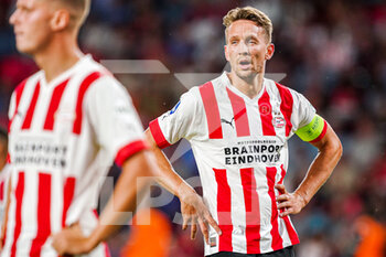 2022-08-09 - Luuk de Jong of PSV Eindhoven during the UEFA Champions League, Third qualifying round, 2nd leg football match between PSV Eindhoven and AS Monaco on August 9, 2022 at Philips Stadion in Eindhoven, Netherlands - FOOTBALL - CHAMPIONS LEAGUE - PSV EINDHOVEN V MONACO - UEFA CHAMPIONS LEAGUE - SOCCER