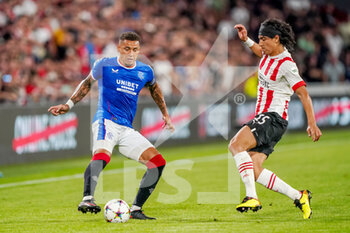 2022-08-24 - James Tavernier of Rangers, Erick Gutierrez of PSV during the UEFA Champions League, Play-Off Second Leg football match between PSV and Rangers on August 24, 2022 at the Philips Stadion in Eindhoven, Netherlands - FOOTBALL - CHAMPIONS LEAGUE - PSV V RANGERS - UEFA CHAMPIONS LEAGUE - SOCCER