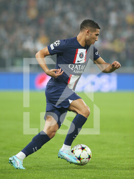 2022-11-02 - Achraf Hakimi (Paris Saint-Germain) - JUVENTUS FC VS PARIS SAINT-GERMAIN FC - UEFA CHAMPIONS LEAGUE - SOCCER