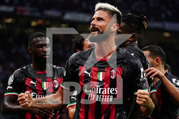 2022-09-14 - Olivier Giroud (AC Milan) celebrates his goal - AC MILAN VS DINAMO ZAGREB - UEFA CHAMPIONS LEAGUE - SOCCER