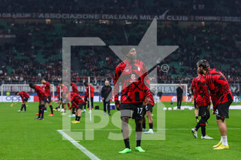 2022-11-02 - Rafael Leao of AC Milan during UEFA Champions League 2022/23 Group Stage - Group E football match between AC Milan and FC Red Bull Salzburg at Giuseppe Meazza Stadium, Milan, Italy on November 02, 2022 - AC MILAN VS FC RED BULL SALZBURG - UEFA CHAMPIONS LEAGUE - SOCCER