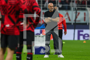2022-11-02 - Stefano Pioli Head Coach of AC Milan during UEFA Champions League 2022/23 Group Stage - Group E football match between AC Milan and FC Red Bull Salzburg at Giuseppe Meazza Stadium, Milan, Italy on November 02, 2022 - AC MILAN VS FC RED BULL SALZBURG - UEFA CHAMPIONS LEAGUE - SOCCER