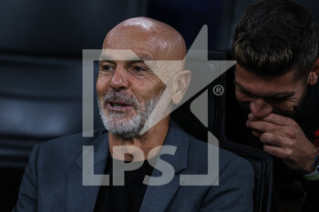2022-11-02 - Stefano Pioli Head Coach of AC Milan reacts during UEFA Champions League 2022/23 Group Stage - Group E football match between AC Milan and FC Red Bull Salzburg at Giuseppe Meazza Stadium, Milan, Italy on November 02, 2022 - AC MILAN VS FC RED BULL SALZBURG - UEFA CHAMPIONS LEAGUE - SOCCER