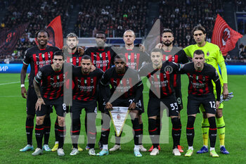 2022-11-02 - AC Milan team during UEFA Champions League 2022/23 Group Stage - Group E football match between AC Milan and FC Red Bull Salzburg at Giuseppe Meazza Stadium, Milan, Italy on November 02, 2022 - AC MILAN VS FC RED BULL SALZBURG - UEFA CHAMPIONS LEAGUE - SOCCER