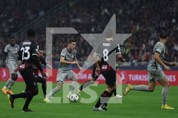 2022-11-02 - Luka Sucic of FC Red Bull Salzburg in action during UEFA Champions League 2022/23 Group Stage - Group E football match between AC Milan and FC Red Bull Salzburg at Giuseppe Meazza Stadium, Milan, Italy on November 02, 2022 - AC MILAN VS FC RED BULL SALZBURG - UEFA CHAMPIONS LEAGUE - SOCCER