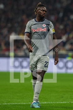 2022-11-02 - Oumar Solet of FC Red Bull Salzburg during UEFA Champions League 2022/23 Group Stage - Group E football match between AC Milan and FC Red Bull Salzburg at Giuseppe Meazza Stadium, Milan, Italy on November 02, 2022 - AC MILAN VS FC RED BULL SALZBURG - UEFA CHAMPIONS LEAGUE - SOCCER