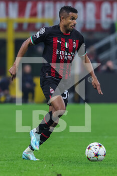 2022-11-02 - Junior Messias of AC Milan in action during UEFA Champions League 2022/23 Group Stage - Group E football match between AC Milan and FC Red Bull Salzburg at Giuseppe Meazza Stadium, Milan, Italy on November 02, 2022 - AC MILAN VS FC RED BULL SALZBURG - UEFA CHAMPIONS LEAGUE - SOCCER