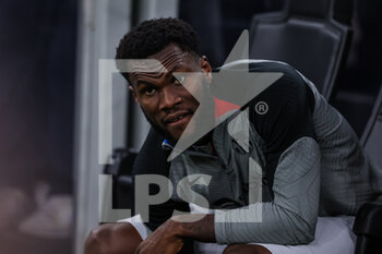 2022-10-04 - Franck Kessie of FC Barcelona looks on during the UEFA Champions League 2022/23 Group Stage - Group C football match between FC Internazionale and FC Barcelona at Giuseppe Meazza Stadium, Milan, Italy on October 04, 2022 - INTER - FC INTERNAZIONALE VS FC BARCELONA - UEFA CHAMPIONS LEAGUE - SOCCER