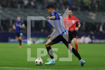 2022-10-26 - Joaquin Correa of FC Internazionale in action during the UEFA Champions League 2022/23 Group Stage - Group C football match between FC Internazionale and FC Viktoria Plzen at Giuseppe Meazza Stadium, Milan, Italy on October 26, 2022 - INTER - FC INTERNAZIONALE VS FC VIKTORIA PLZEN - UEFA CHAMPIONS LEAGUE - SOCCER