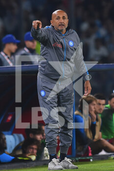 2022-10-12 - Coach Luciano Spalletti of SSC Napoli   during the Uefa Champions League  SSC Napoli and AFC Ajax  at Diego Armando Maradona Stadium - SSN NAPOLI VS AFC AJAX - UEFA CHAMPIONS LEAGUE - SOCCER