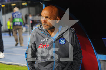 2022-10-26 - Coach Luciano Spalletti SSC Napoli  during the Uefa Champions League match between SSC Napoli vs Rangers Football Club at Diego Armando Maradona Stadium  - SSN NAPOLI VS RANGERS FC - UEFA CHAMPIONS LEAGUE - SOCCER