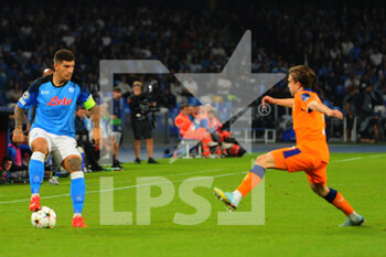 2022-10-26 - Giovanni Di Lorenzo of SSC Napoli  in action during the Uefa Champions League match between SSC Napoli vs Rangers Football Club at Diego Armando Maradona Stadium  - SSN NAPOLI VS RANGERS FC - UEFA CHAMPIONS LEAGUE - SOCCER