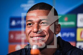 2022-09-05 - Kylian MBAPPE of PSG during the UEFA Champions League press conference before the match against Juventus FC on September 05, 2022 at Parc des Princes stadium in Paris, France - FOOTBALL - UEFA CHAMPIONS LEAGUE - PSG CONFERENCE PRESS - UEFA CHAMPIONS LEAGUE - SOCCER