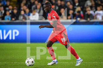 2022-09-07 - Moussa DIABY of Bayer Leverkusen during the UEFA Champions League, Group B football match between Club Brugge (Club Bruges KV
) and Bayer 04 Leverkusen on September 7, 2022 at Jan Breydelstadion in Bruges, Belgium - FOOTBALL - CHAMPIONS LEAGUE - CLUB BRUGGE V BAYER LEVERKUSEN - UEFA CHAMPIONS LEAGUE - SOCCER