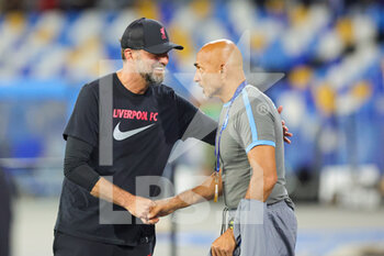 2022-09-07 - Jurgen Klopp Manager of Liverpool and Luciano Spalletti Manager of Napol during the Champions League match between Napoli and Liverpool at Diego Armando Maradona Stadium, Napoli, Italy on 7 September 2022. Photo Nigel Keene /ProSportsImages / DPPI - FOOTBALL - CHAMPIONS LEAGUE - NAPOLI V LIVERPOOL - UEFA CHAMPIONS LEAGUE - SOCCER