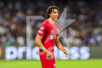 2022-09-07 - Trent Alexander-Arnold (66) of Liverpool during the Champions League match between Napoli and Liverpool at Diego Armando Maradona Stadium, Napoli, Italy on 7 September 2022. Photo Nigel Keene /ProSportsImages / DPPI - FOOTBALL - CHAMPIONS LEAGUE - NAPOLI V LIVERPOOL - UEFA CHAMPIONS LEAGUE - SOCCER