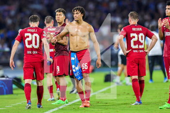 2022-09-07 - Liverpool players look dejected at full time during the Champions League match between Napoli and Liverpool at Diego Armando Maradona Stadium, Napoli, Italy on 7 September 2022. Photo Nigel Keene /ProSportsImages / DPPI - FOOTBALL - CHAMPIONS LEAGUE - NAPOLI V LIVERPOOL - UEFA CHAMPIONS LEAGUE - SOCCER