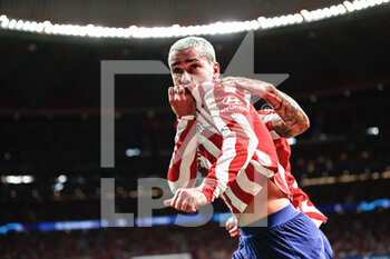 2022-09-07 - Antoine Griezmann of Atletico de Madrid celebrates a goal during the UEFA Champions League, Group B, football match played between Atletico de Madrid and FC Porto at Civitas Metropolitano on September 07, 2022 in Madrid, Spain. Photo Oscar J. Barroso / SpainDPPI / DPPI - FOOTBALL - CHAMPIONS LEAGUE - ATLETICO MADRID V PORTO - UEFA CHAMPIONS LEAGUE - SOCCER