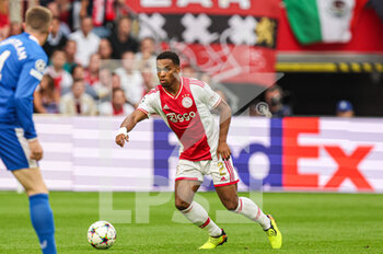 2022-09-07 - Jurrien Timber of Ajax during the UEFA Champions League match between Ajax and Rangers at the Johan Cruijff ArenA on September 7, 2022 in Amsterdam, Netherlands - FOOTBALL - CHAMPIONS LEAGUE - AJAX V RANGERS - UEFA CHAMPIONS LEAGUE - SOCCER