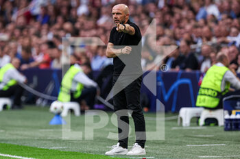 2022-09-07 - head coach Alfred Schreuder of Ajax during the UEFA Champions League match between Ajax and Rangers at the Johan Cruijff ArenA on September 7, 2022 in Amsterdam, Netherlands - FOOTBALL - CHAMPIONS LEAGUE - AJAX V RANGERS - UEFA CHAMPIONS LEAGUE - SOCCER