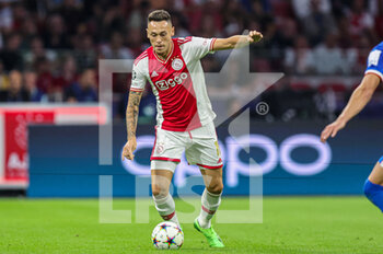 2022-09-07 - Lucas Ocampos of Ajax during the UEFA Champions League match between Ajax and Rangers at the Johan Cruijff ArenA on September 7, 2022 in Amsterdam, Netherlands - FOOTBALL - CHAMPIONS LEAGUE - AJAX V RANGERS - UEFA CHAMPIONS LEAGUE - SOCCER
