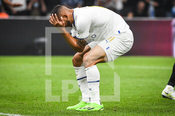 2022-09-13 - Luis SUAREZ of Marseille looks dejected during the UEFA Champions League, Group D football match between Olympique de Marseille and Eintracht Frankfurt on September 13, 2022 at Orange Velodrome stadium in Marseille, France - FOOTBALL - CHAMPIONS LEAGUE - OM V EINTRACHT FRANKFURT - UEFA CHAMPIONS LEAGUE - SOCCER