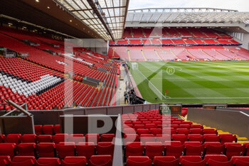 2022-09-13 - General stadium view inside Anfield during the Champions League match between Liverpool and Ajax at Anfield, Liverpool, England on 13 September 2022. Photo Ian Stephen / ProSportsImages / DPPI - FOOTBALL - CHAMPIONS LEAGUE - LIVERPOOL V AJAX - UEFA CHAMPIONS LEAGUE - SOCCER