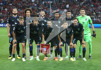 2022-09-13 - Team Atletico Madrid during the UEFA Champions League, Group B football match between Bayer Leverkusen and Atletico Madrid on September 13, 2022 at BayArena in Leverkusen, Germany - FOOTBALL - CHAMPIONS LEAGUE - BAYER LEVERKUSEN V ATLETICO MADRID - UEFA CHAMPIONS LEAGUE - SOCCER