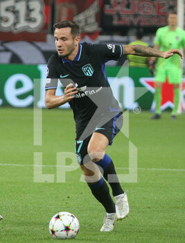 2022-09-13 - Saul Niguez of Atletico Madrid during the UEFA Champions League, Group B football match between Bayer Leverkusen and Atletico Madrid on September 13, 2022 at BayArena in Leverkusen, Germany - FOOTBALL - CHAMPIONS LEAGUE - BAYER LEVERKUSEN V ATLETICO MADRID - UEFA CHAMPIONS LEAGUE - SOCCER