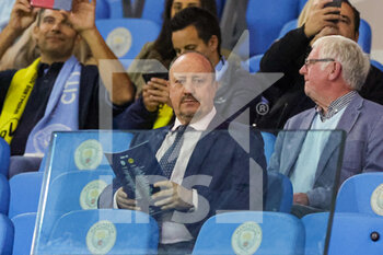 2022-09-14 - Rafael Benítez watches from the stands during the Champions League match between Manchester City and Borussia Dortmund at the Etihad Stadium, Manchester, England on 14 September 2022. Photo Nigel Keene/ ProSportsImages / DPPI - FOOTBALL - CHAMPIONS LEAGUE - MANCHESTER CITY V BORUSSIA DORTMUND - UEFA CHAMPIONS LEAGUE - SOCCER