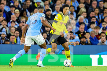 2022-09-14 - Jude Bellingham (22) of Borussia Dortmund during the Champions League match between Manchester City and Borussia Dortmund at the Etihad Stadium, Manchester, England on 14 September 2022. Photo Nigel Keene/ ProSportsImages / DPPI - FOOTBALL - CHAMPIONS LEAGUE - MANCHESTER CITY V BORUSSIA DORTMUND - UEFA CHAMPIONS LEAGUE - SOCCER