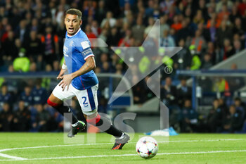 2022-09-14 - James Tavernier (#2) of Rangers FC during the Champions League match between Rangers and Napoli at Ibrox, Glasgow, Scotland on 14 September 2022. Photo Colin Poultney / ProSportsImages / DPPI - FOOTBALL - CHAMPIONS LEAGUE - RANGERS V NAPOLI - UEFA CHAMPIONS LEAGUE - SOCCER